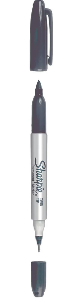 Huopakynä Sharpie kaksoiskärki, musta, Fine/Ultrafine