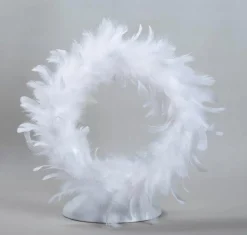 Höyhenkranssi valkoinen