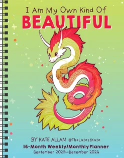 I Am My Own Kind of Beautiful 16-Month 2025-2026 Weekly/Monthly Planner Calendar