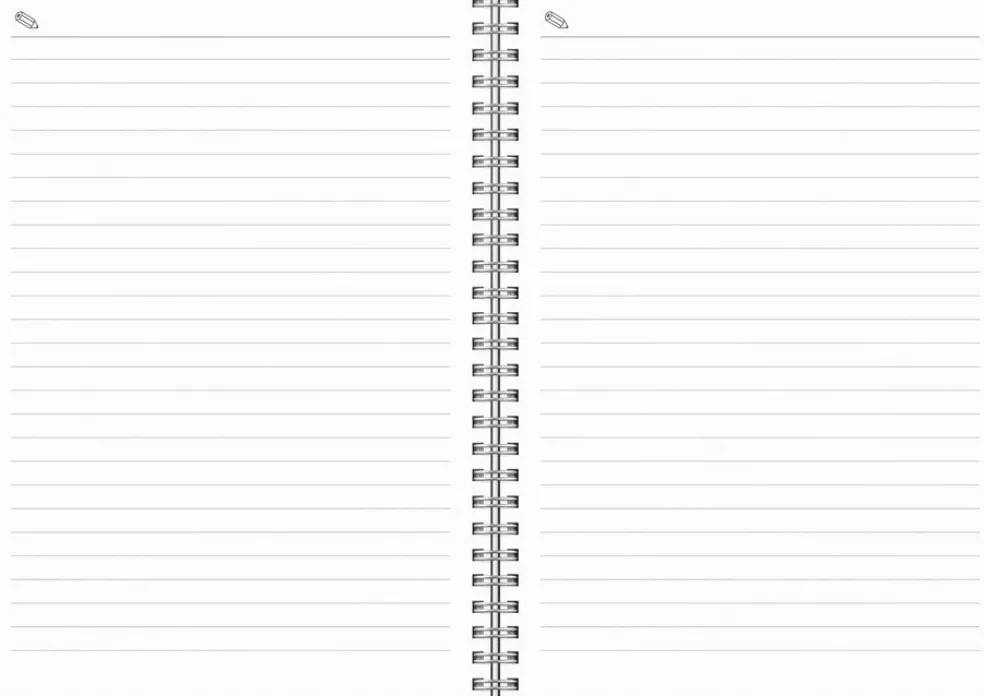 Iso Notes (kalenteri + kierrevihko) musta keinonahka 2026