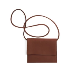 Jemma laukku Miiko hirvennahkaa, ruskea 20x16,5cm