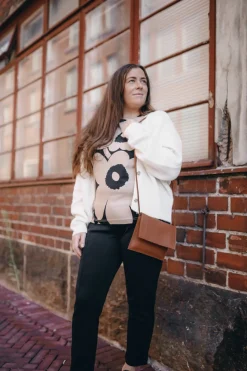 Jemma laukku Miiko hirvennahkaa, ruskea 20x16,5cm