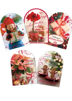 Joulukorttisetti stanssattu valokuva 15x105, kartonki