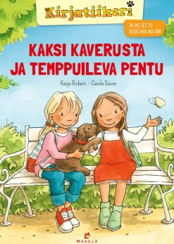 Kaksi kaverusta ja temppuileva pentu