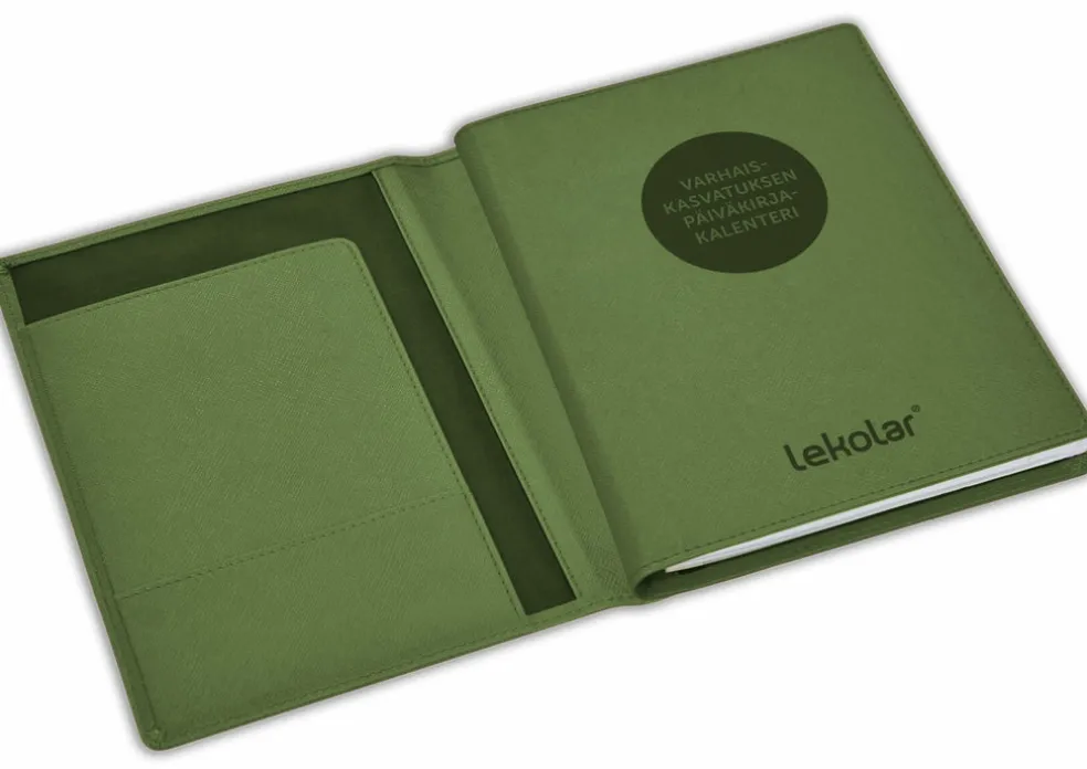 Kannet Varhaiskasvattajan kalenteriin, A5 (vihreä)