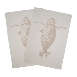 Keittiöpyyhkeet Suomen Luonnonsuojeluliitto Retrologo hiekka