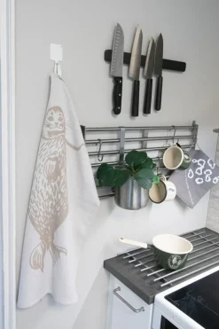 Keittiöpyyhkeet Suomen Luonnonsuojeluliitto Retrologo hiekka