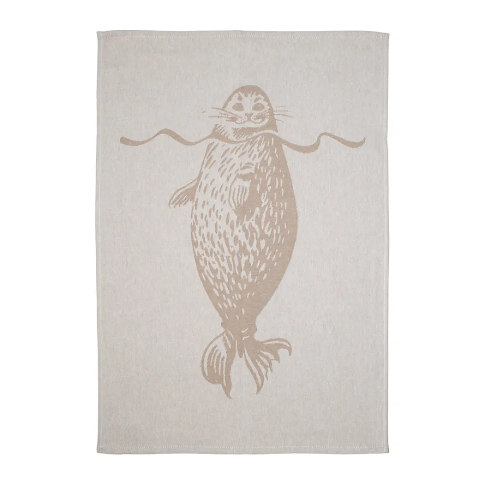 Keittiöpyyhkeet Suomen Luonnonsuojeluliitto Retrologo hiekka