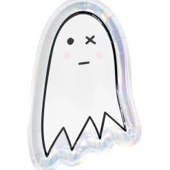 Kertakäyttölautanen n. 19x30cm/12 kpl haamu Rico Design