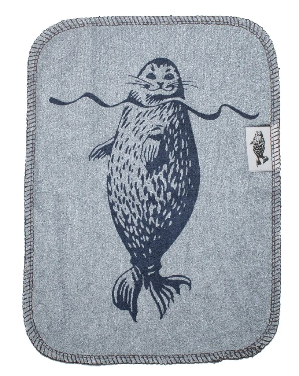 Kestotiskirätti Suomen Luonnonsuojeluliitto Retrologo mustikansininen