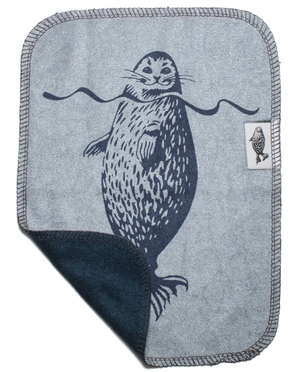 Kestotiskirätti Suomen Luonnonsuojeluliitto Retrologo mustikansininen