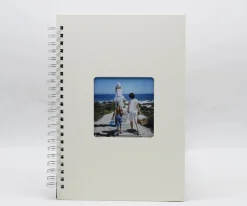 Kierrealbumi 21x30cm, 20 mustaa sivua, beige