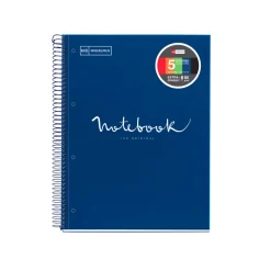 Kierremuistikirja A4/120 indeksillä tummansininen Miquel Rius