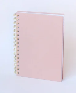 Kierremuistikirja Bigso A5/180 sivua, viivallinen, Dusty Pink