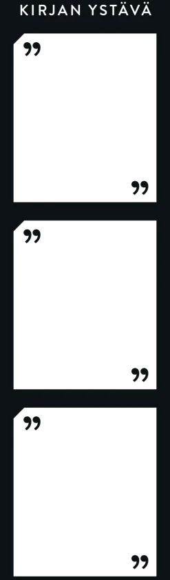 Kirjanmerkki Ajaton / Kirjan ystävä 4 jäin tähän