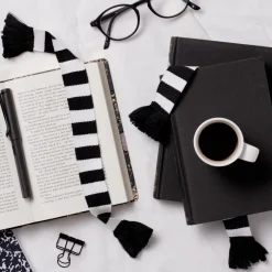 Kirjanmerkki Book Scarf Kirjanmerkki Black & White
