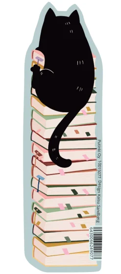 Kirjanmerkki Kissa ja kirjat Kaisu Sandberg Putinki