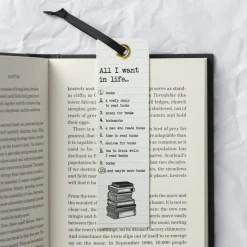 Kirjanmerkki Literary All I want in Life…