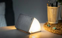 Kirjavalo Gingko Smart Book Light Mini, harmaa pellava