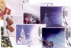 Kirjekuori C6/20 kpl jouluaihe 8 erilaista