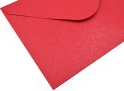 Kirjekuori C6/10 punainen kimalle