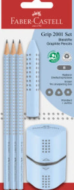 Kirjoitussetti Grip Sky Blue Faber-Castell