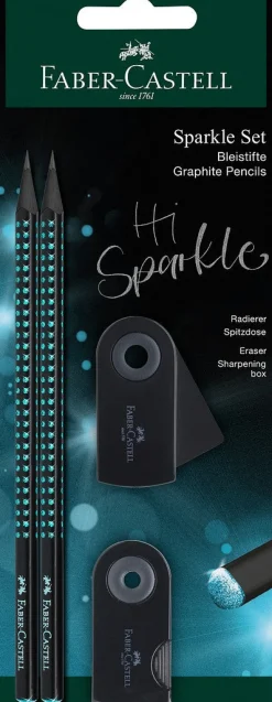 Kirjoitussetti Sparkle Black-Ocean Faber-Castell