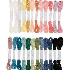 Kirjontalanka puuvilla 24 väriä Rico Design