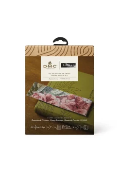 Kirjontapakkaus kirjanmerkki Peony DMC