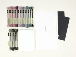 Kirjontapakkaus kirjanmerkki Peony DMC