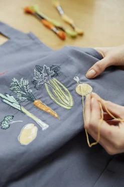 Kirjontasetti esiliina DMC