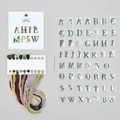 Kirjontasetti Kukka-aakkoset Rico Design