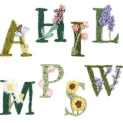 Kirjontasetti Kukka-aakkoset Rico Design