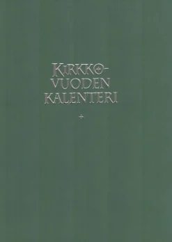 Kirkon viikkokalenteri 2026 + vihreät pujotuskannet + kynäpidike