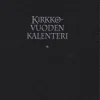 Kirkon viikkomuistio 2026 + mustat pujotuskannet + kynäpidike