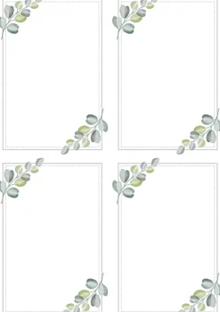 Koristetaustapaperi Eukalyptus A4/ 5 arkkia