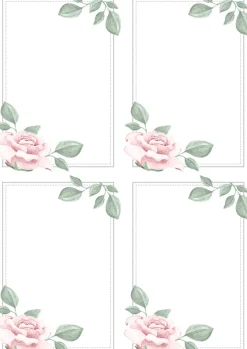 Koristetaustapaperi Rosa A4/5ark