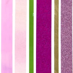 Koristeteippisetti 6 erilaista vaaleanpunaiset