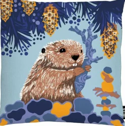 Koristetyynynpäällinen Vallila Alvar sininen 43x43 cm