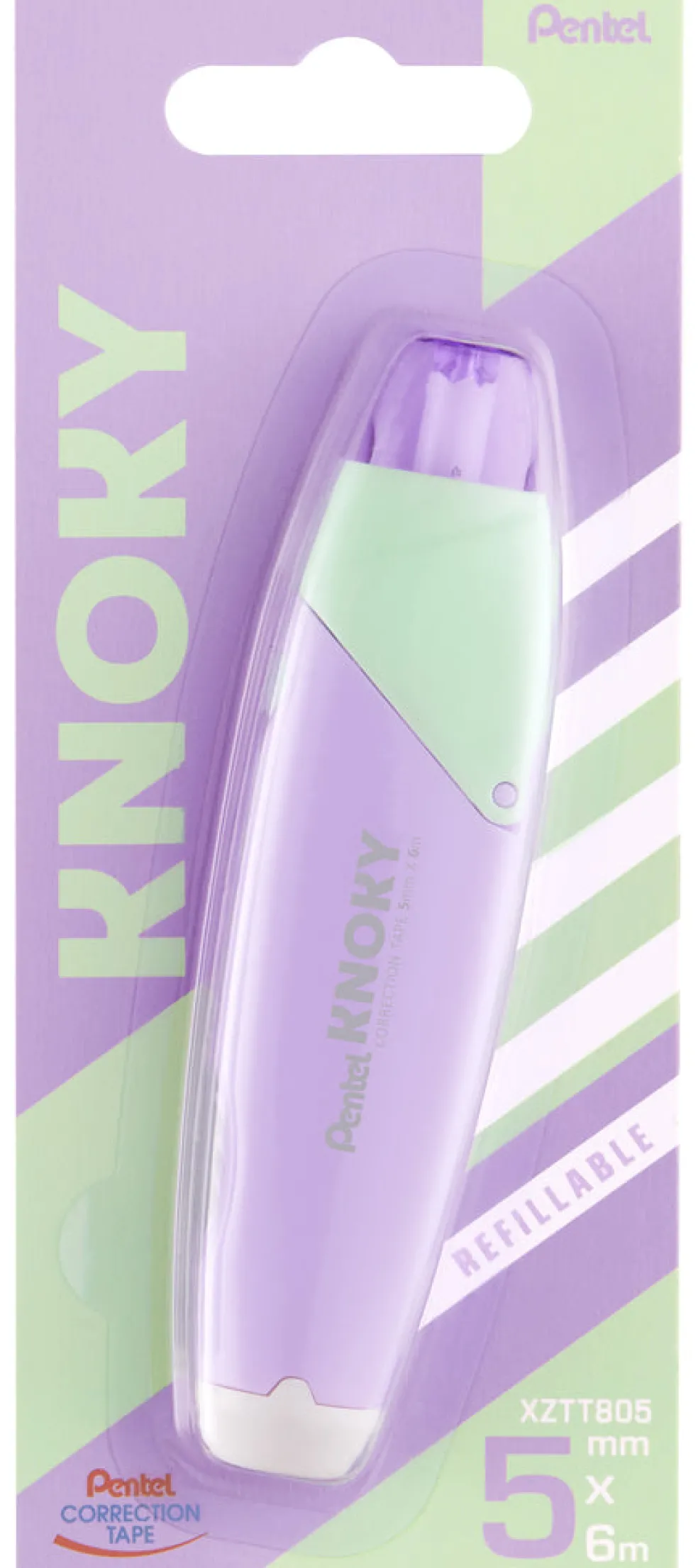 Korjausnauha Pentel Knoky 5mm x 6m violetti