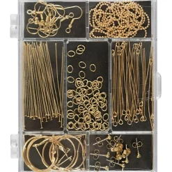 Korutarvikkeet kullanväriset