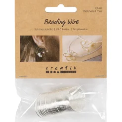 Koruvaijeri 1mm/2,5m hopeanvärinen