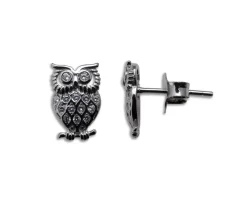 Korvakorut Pöllö hopeaa Classic