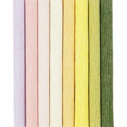 Kreppipaperilajitelma pastellit 26 x 60cm 8 väriä