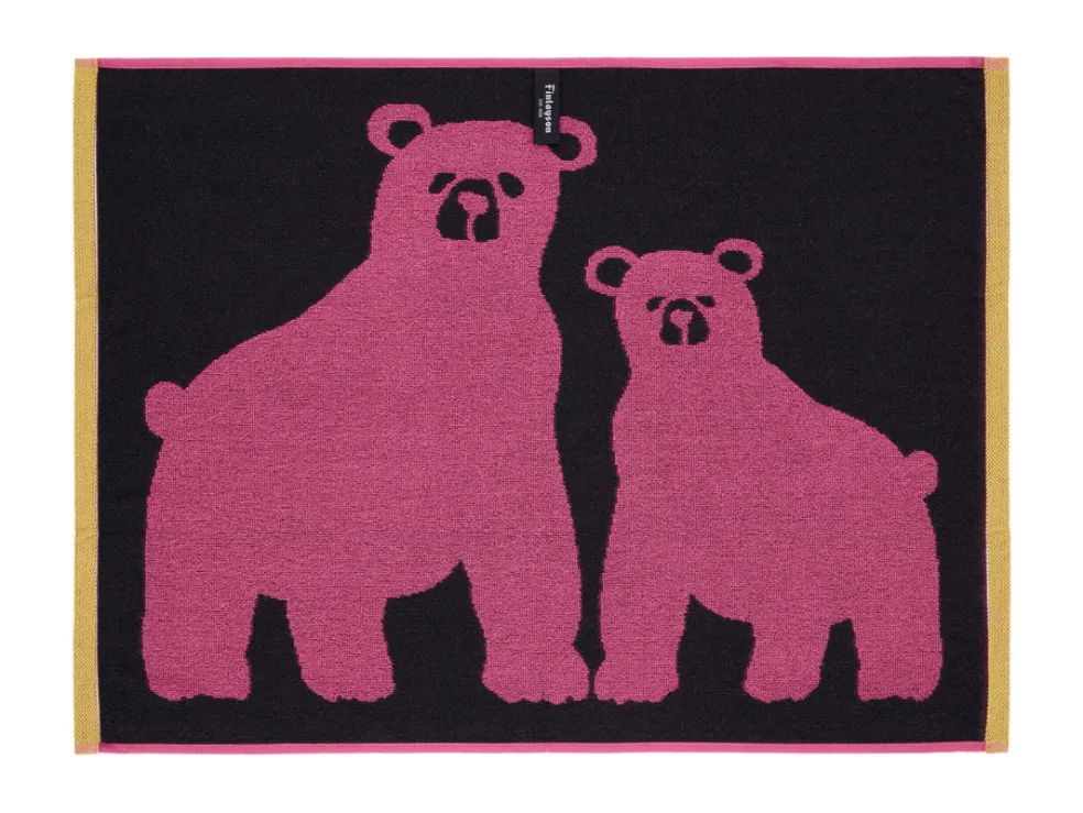 Käsipyyhe Finlayson Otso roosa/vihreä 50x70