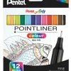 Kuitukärkikynä 12 kpl Pentel Pointliner
