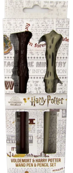 Kuulakynä ja lyijykynä taikasauva Harry Potter Voldemort & Harry