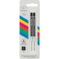 Kuulakynäsäiliö 2kpl Parker Ballpoint F musta
