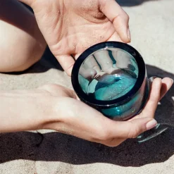 Kynttilälyhty Valkea merensininen 60 mm Iittala