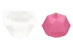 Kynttilämuotti jalokivi 6,5x6,5x4,5 cm